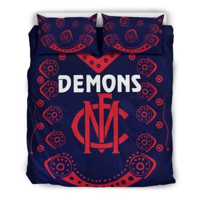 AFL Melbourne Demons Indigenous  Bedding Set
