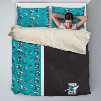 AFL Port Adelaide Blue Black  Bedding Set