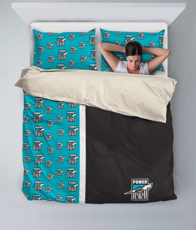 AFL Port Adelaide Blue Black  Bedding Set