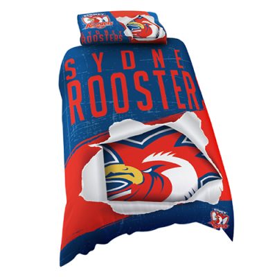 NRL Sydney Roosters Big Logo  Bedding Set
