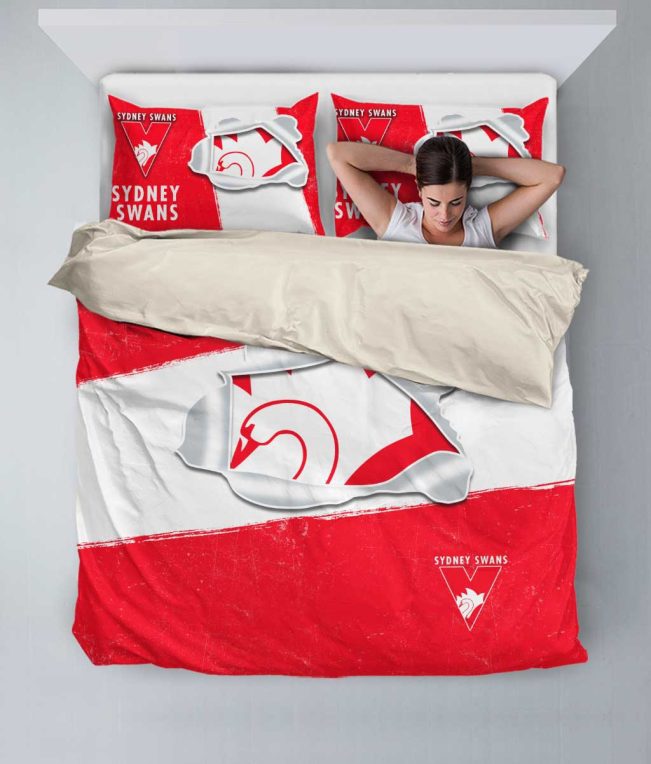 AFL Sydney Swans Big Logo  Bedding Set