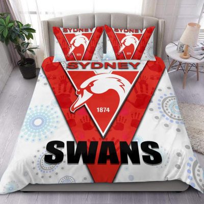 AFL Sydney Swans Mix Aboriginal  Bedding Set