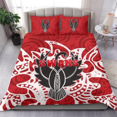 AFL Sydney Swans Simple Indigenous  Bedding Set