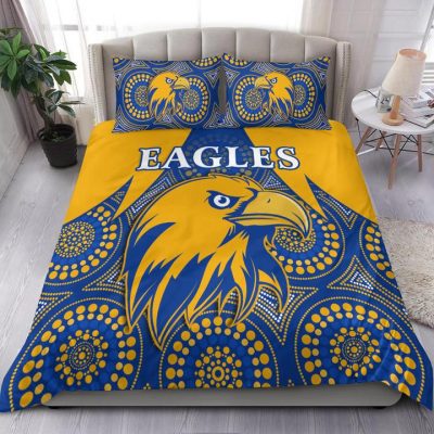 AFL West Coast Eagles Indigenous Gold  Bedding Set