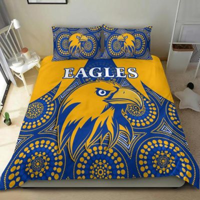 AFL West Coast Eagles Indigenous Gold  Bedding Set
