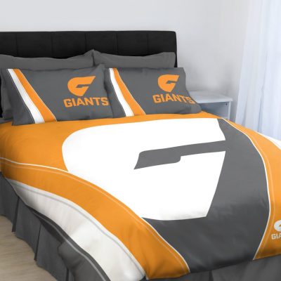 AFL Greater Western Sydney Giants Orange Stripes  Bedding Set