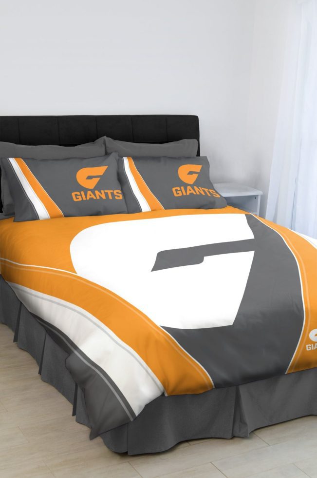 AFL Greater Western Sydney Giants Orange Stripes  Bedding Set