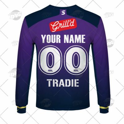 NRL Melbourne Storm Custom Name Number 2022 Home Jersey Sweatshirt