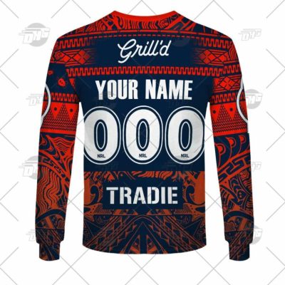 NRL Melbourne Storm Custom Name Number 2022 Captain?s Run Training Jersey Sweatshirt V2