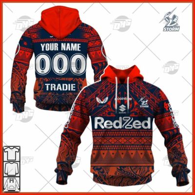 NRL Melbourne Storm Custom Name Number 2022 Captain?s Run Training Jersey Pullover Hoodie V2