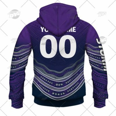 NRL Melbourne Storm Custom Name Number 2022 Indigenous Fishing Jersey Pullover Hoodie