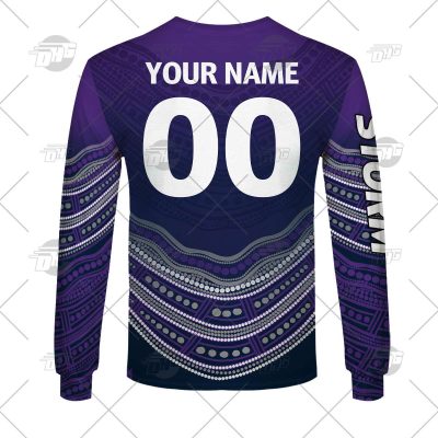 NRL Melbourne Storm Custom Name Number 2022 Indigenous Fishing Jersey Sweatshirt