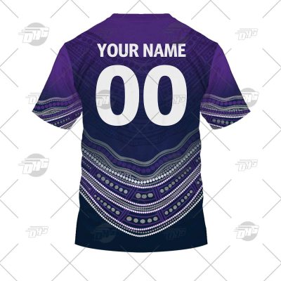 NRL Melbourne Storm Custom Name Number 2022 Indigenous Fishing Jersey T-Shirt