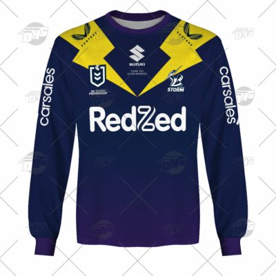 NRL Melbourne Storm Custom Name Number 2022 Alternate Jersey Sweatshirt