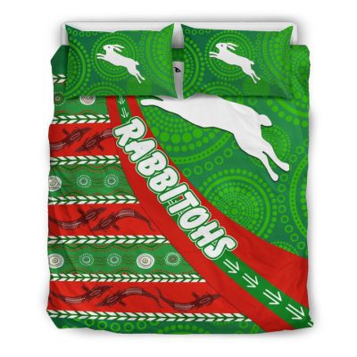 NRL South Sydney Rabbitohs Aboriginal Victorian Vibes  Bedding Set