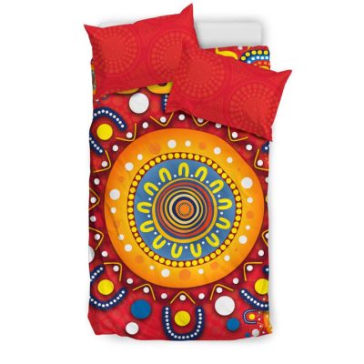 AFL Gold Coast Suns Indigenous Red  Bedding Set