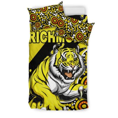 AFL Richmond Tigers Indigenous Yellow  Bedding Set