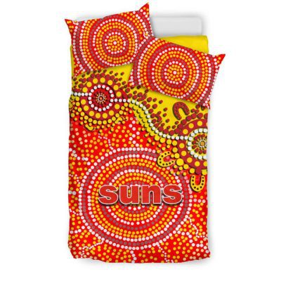 AFL Gold Coast Suns Aboriginal  Bedding Set