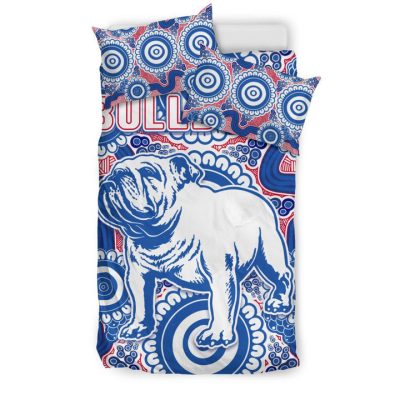 AFL Western Bulldogs Simple Indigenous  Bedding Set