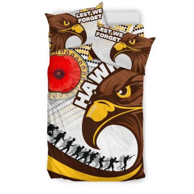 AFL Hawthorn Hawks ANZAC Day Aboriginal  Bedding Set