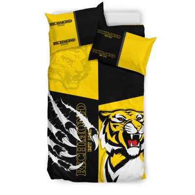 AFL Richmond Tigers Black Yellow  Bedding Set