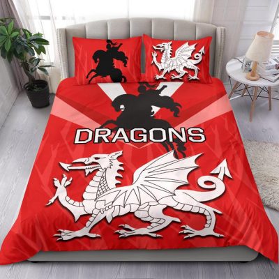 NRL St. George Illawarra Dragons Red  Bedding Set