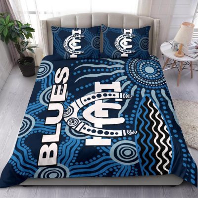 AFL Carlton Blues Aboriginal  Bedding Set