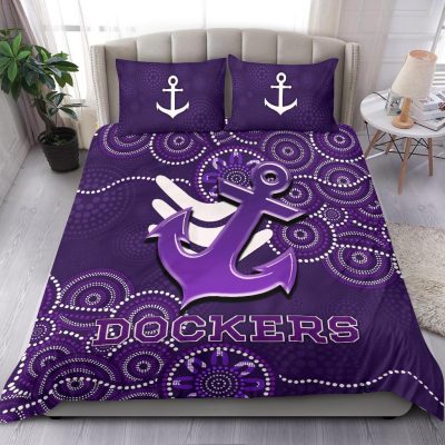 AFL Fremantle Dockers Indigenous  Bedding Set V1