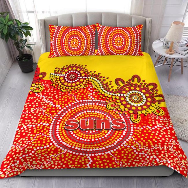 AFL Gold Coast Suns Aboriginal  Bedding Set