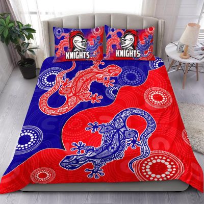 NRL Newcastle Knights Aboriginal Red  Bedding Set