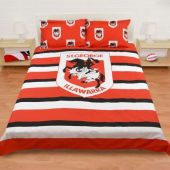 NRL St. George Illawarra Dragons Red Stripes  Bedding Set