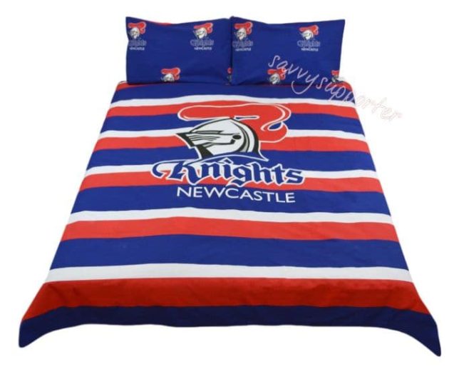 NRL Newcastle Knights Blue Red  Bedding Set V4