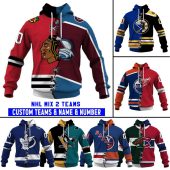 Mix 2 Nhl Teams Select Any 2 Teams To Mix And Match! Hoodie - demo10