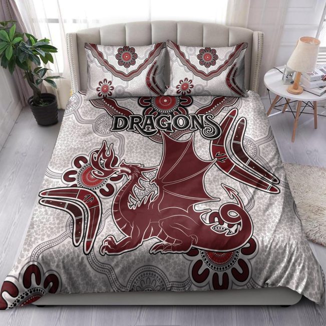 NRL St. George Illawarra Dragons Indigenous Boomerang  Bedding Set