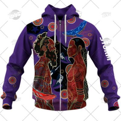 NRL Melbourne Storm Indigenous 2020 NAIDOC Week Zip Up Hoodie