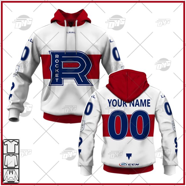 Customized AHL Laval Rocket Premier Jersey White