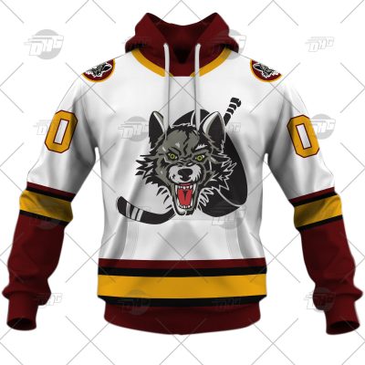 Customized AHL Chicago Wolves Premier Jersey White