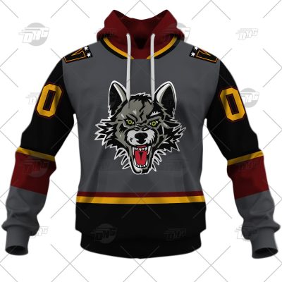 Customized AHL Chicago Wolves Premier Alternate Jersey