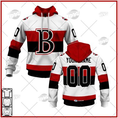 Customized AHL Belleville Senators Premier Jersey White