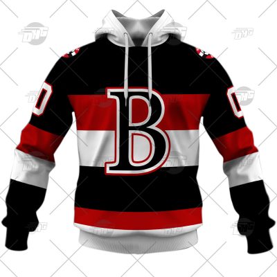 Customized AHL Belleville Senators Premier Jersey Black