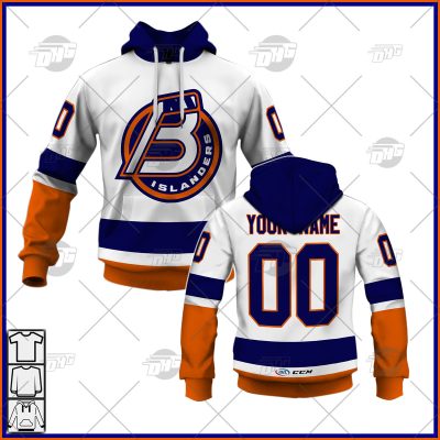 Customized AHL Bridgeport Islanders Premier Away Jersey