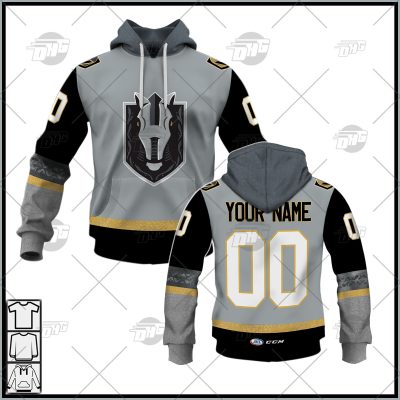 Customized AHL Henderson Silver Knights Premier Jersey Grey