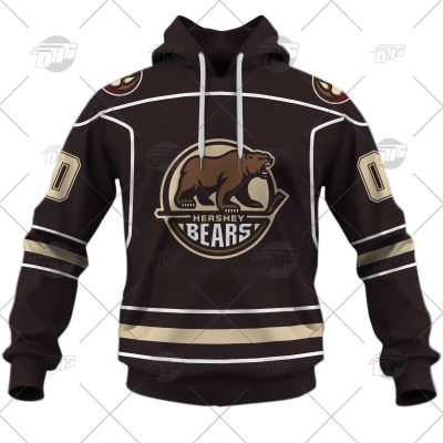 Customized AHL Hershey Bears Premier Jersey Brown