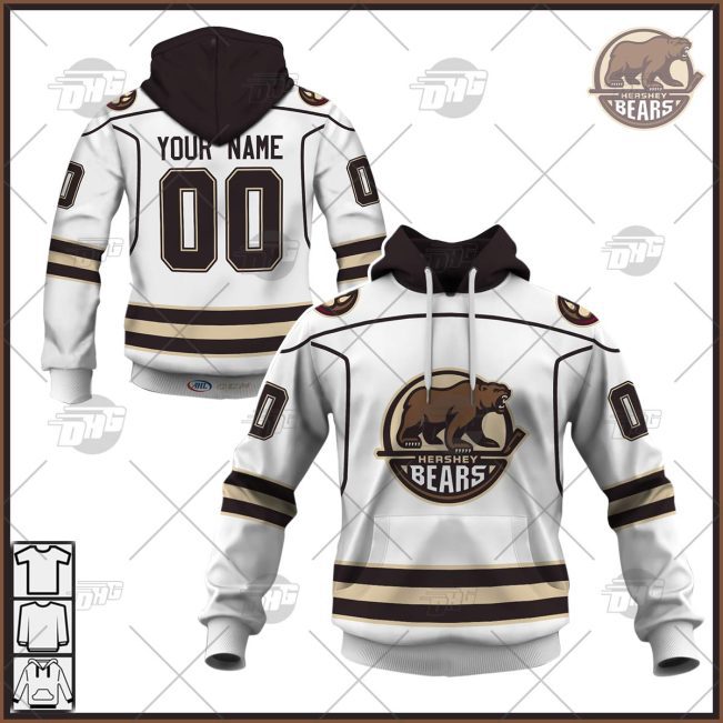 Customized AHL Hershey Bears Premier Jersey White