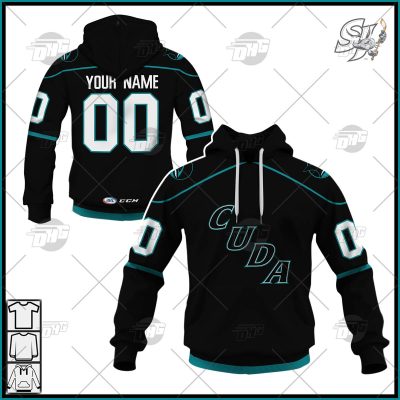Customized AHL San Jose Barracuda Premier Second Jersey