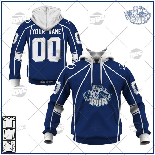 Customized AHL Syracuse Crunch Premier Jersey Blue