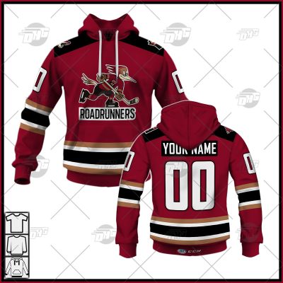 Customized AHL Tucson Roadrunners Premier Maroon Jersey