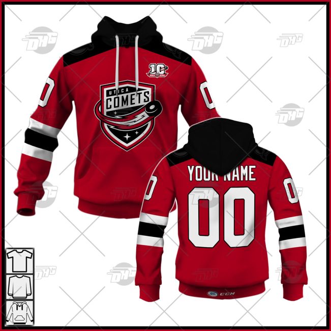 Customized AHL Utica Comets 2022/23 Premier Jersey Red