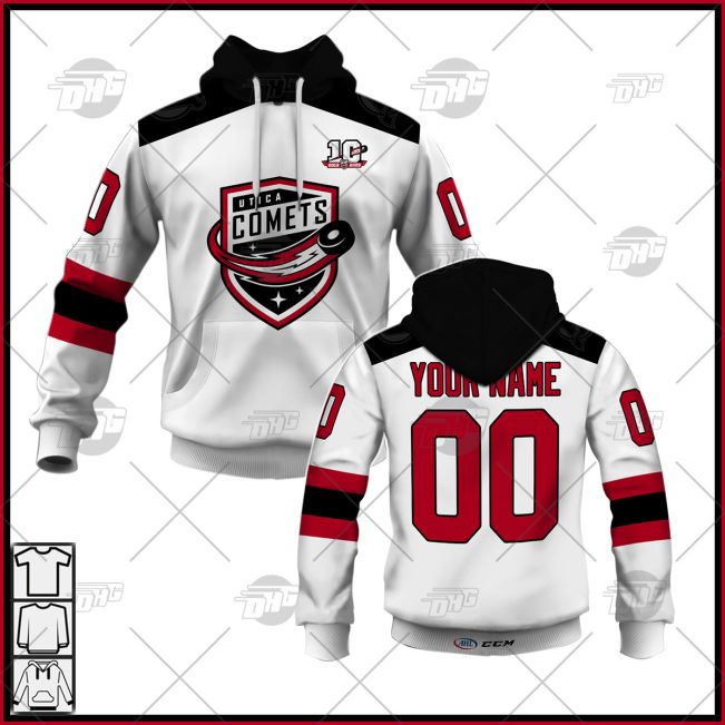 Customized AHL Utica Comets 2022/23 Premier Jersey White