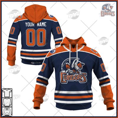 Customized AHL Bakersfield Condors Premier Jersey Blue